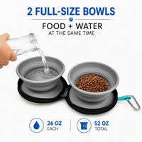 KALLAK Travel Dog Bowls, 2 Collapsible Bowls with Zipper Carrying Case – Essentials for Dogs - image 2