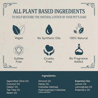 JR Liggett’s Botanical Horse Shampoo Bar for Sensitive Skin - 100% Detergent Free, Non-GMO & Biodegradable - Deep-Cleansing, Hypoallergenic Formula for Healthy Skin, Mane & Tail - 3.5 oz Bar