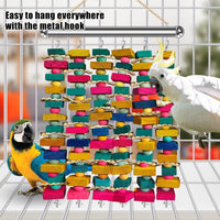 Extra Large Bird Toys for Macaws - COLORFUL AND SILVER - image 4
