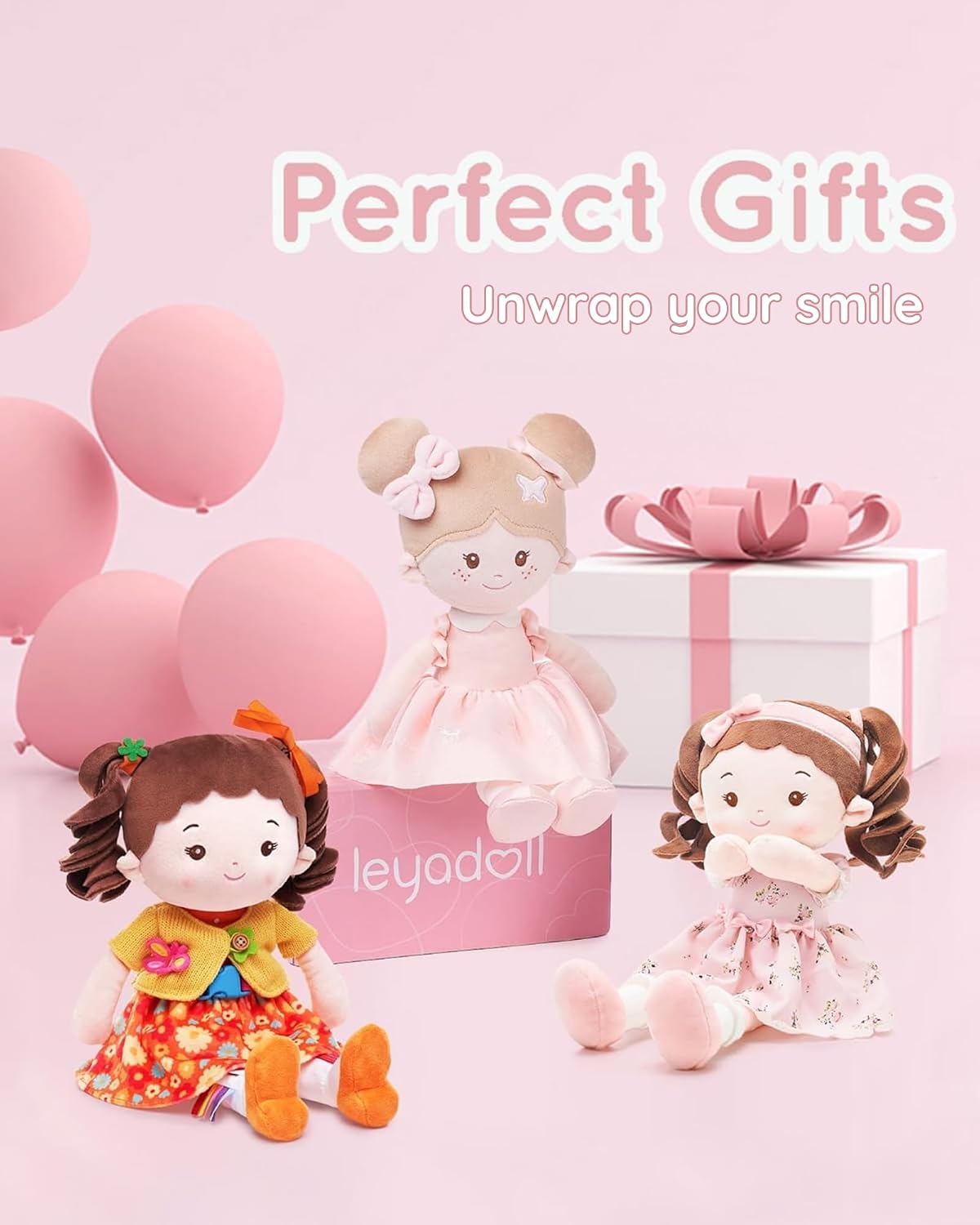 LeyaDoll 16 inch Montessori baby doll with buttons, zippers and laces - view 21
