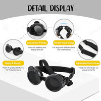 Dog Helmet and Goggles for Small Dogs - X-Small-(Black+Black) - image 3
