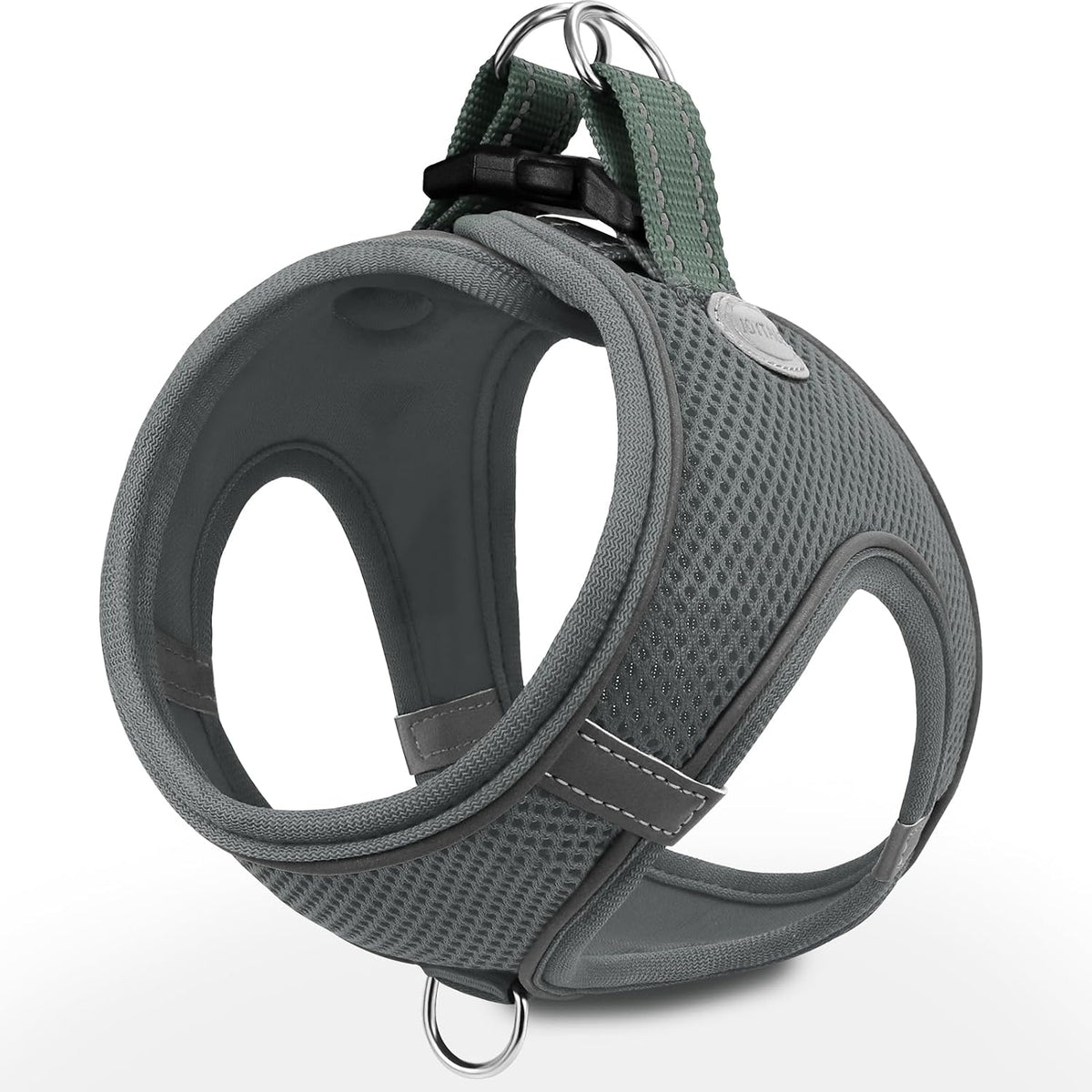 Joytale Step-in Dog Harness, Soft Breathable Mesh, Black S – Essentials for Dogs - XL--Chest: 21.5-24'' / Gray