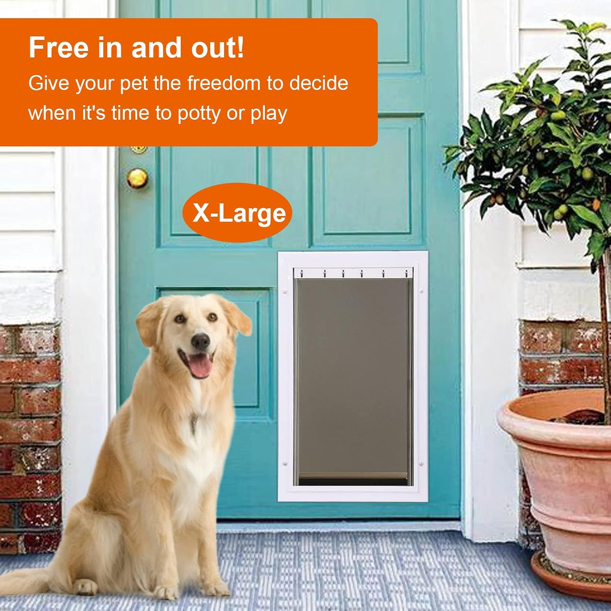 Wordcam X-Large Dog Door Replacement Flap, 13 5/8" x 24 3/16" - X-Large - image 2