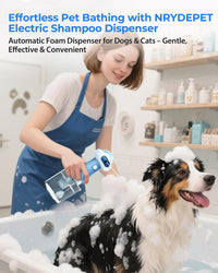 Electric Dog Shampoo Dispenser & Foam Sprayer - Blue UFO - image 4
