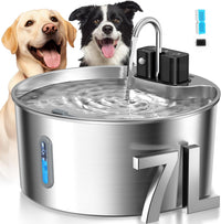 Voluas 7L Wireless Dog Water Fountain with 1 Filter