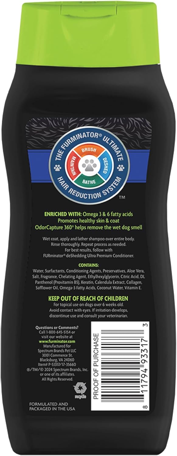 FURminator Ultra Premium deShedding Conditioner for Dogs - Shampoo / 16 oz - image 2