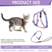 TIESOME Cat Harness and Leash Set - Gradient Purple - image 2