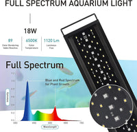 hygger Auto On Off LED Aquarium Light - 18W (for 18-24 inch tank) - image 2
