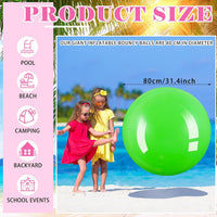 Jenaai giant inflatable bouncy balls in red and blue, 30 inches across - view 30