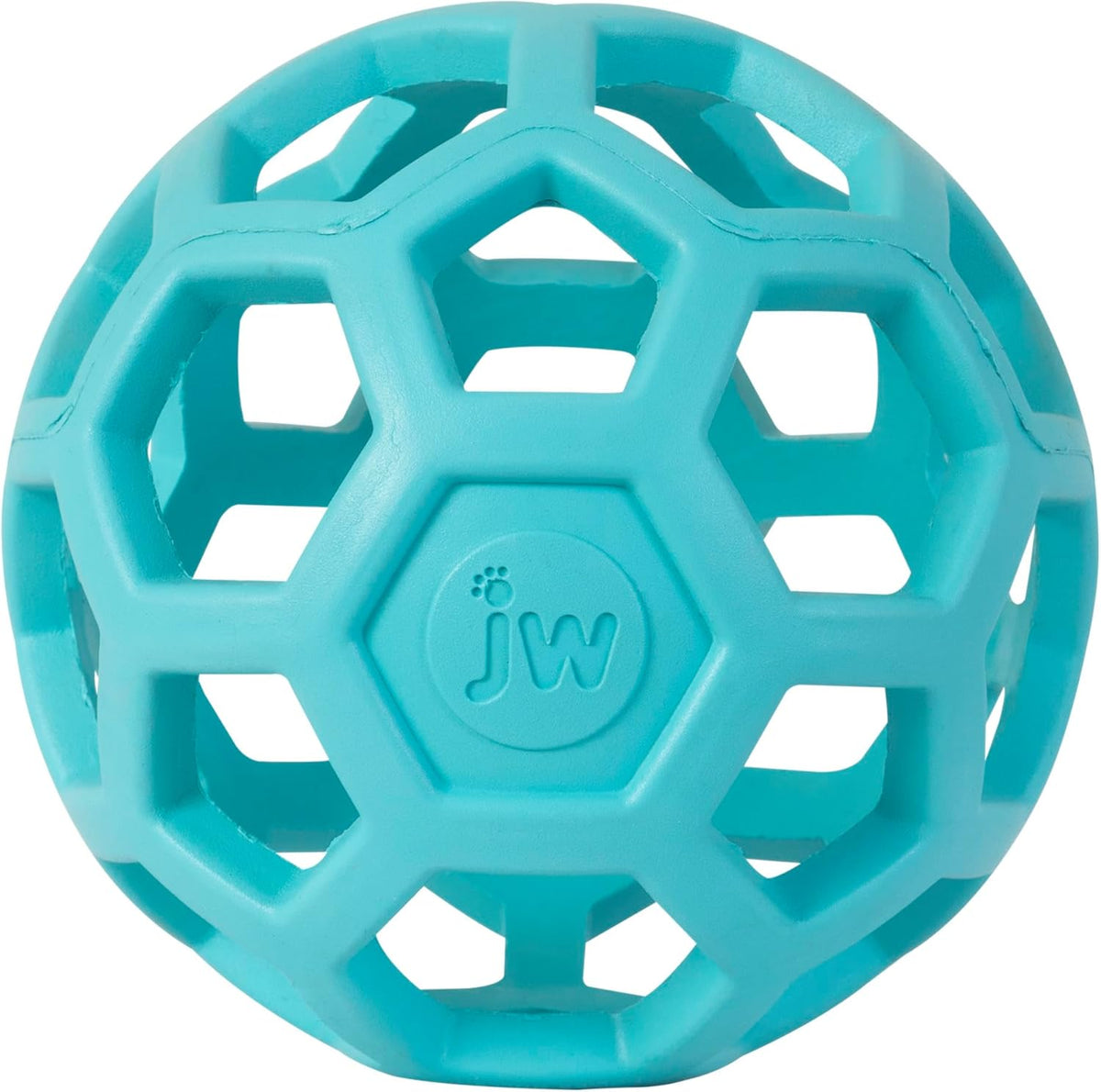 JW Pet HOL-ee Roller Dog Puzzle Ball, Large 5.5in - Blue / Medium