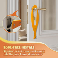 TGIOW Cat Door Latch, Cat Door Stopper Keep Open 2.5-6", White - 2pcs-yellow - image 4