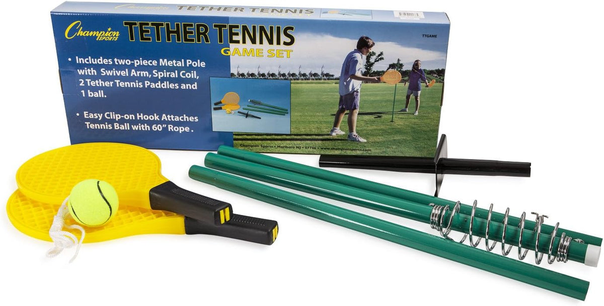 Champion Sports TTGAME Tetherball Tennis: Swingball Outdoor Lawn Game