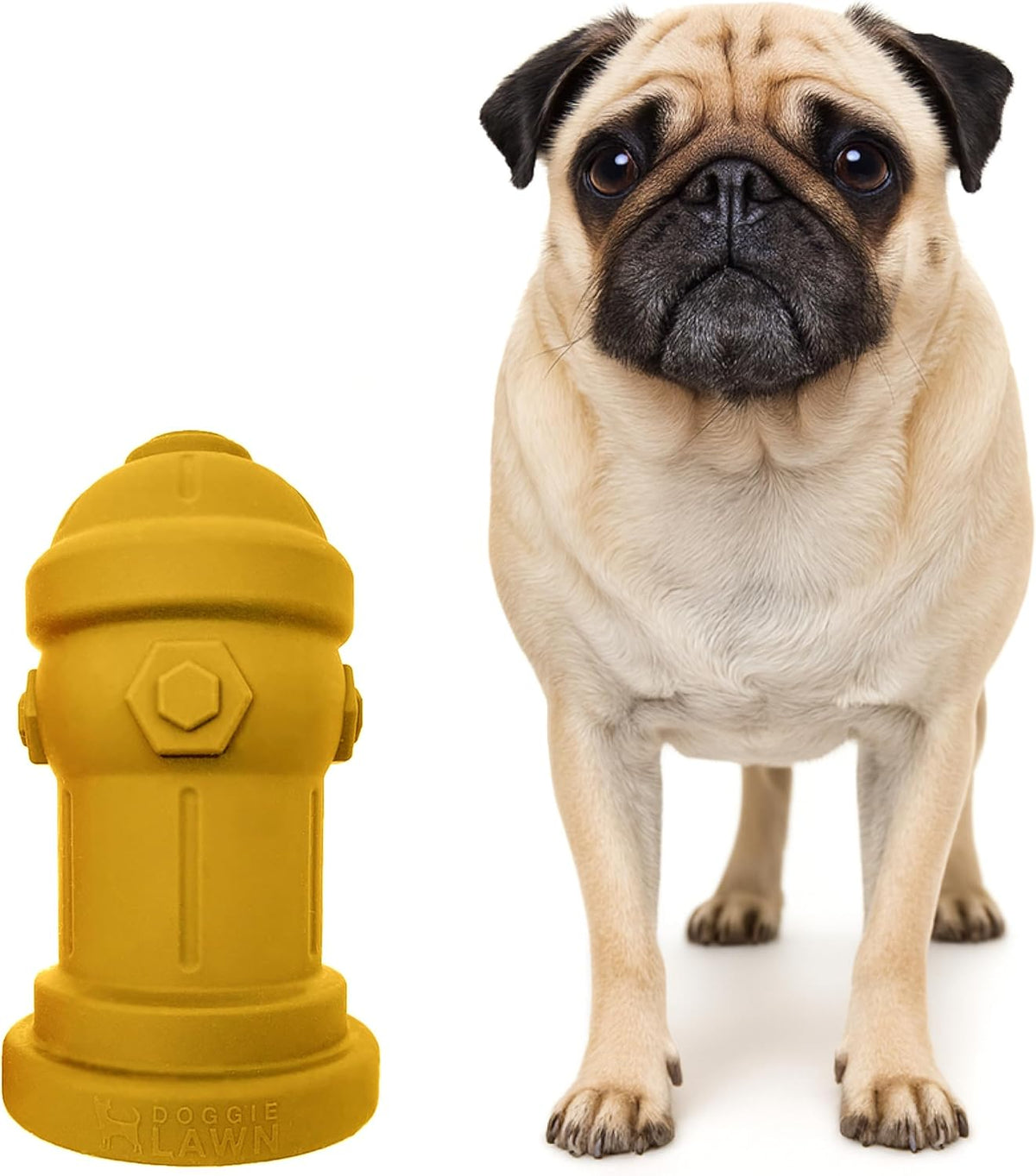 Small Dog Fire Hydrant 4x7 Silicone Soft Potty Training Aid for Small - Yellow
