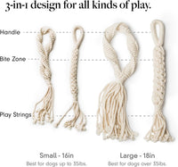 LAY LO Natural Cotton Dog Rope Toy for Small & Medium Dogs - image 4