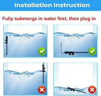 AQUANEAT Aquarium Heater, 50W Fish Tank Heater - 100W - image 4