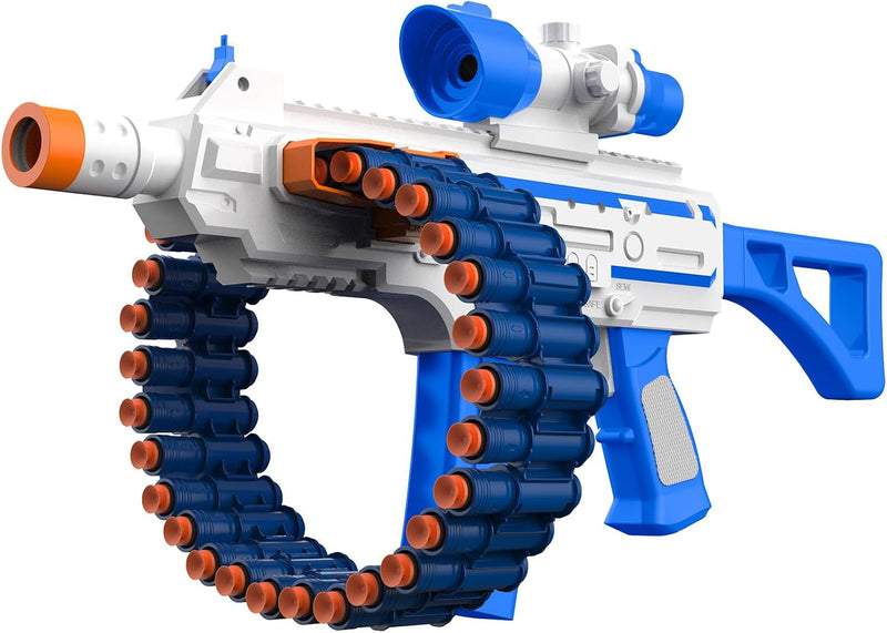 Toy Blaster with 30 Dart Clips and 100 Foam Darts - Blue