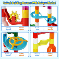 Ifollower Marble Run Kit, 110pcs Marble Maze Game Construction Building Toys for Kids, Marble Track - 110pcs - image 3