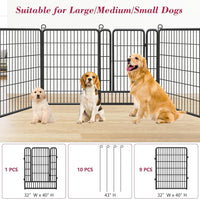 Dog Playpen, Anti-Rust Dog Exercise Pen with Lock - image 2