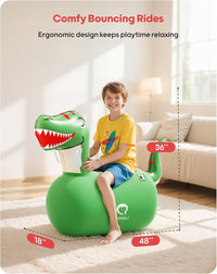 QPAU Inflatable Dinosaur Bouncy Hopper Toy - Dinosaur / 1 Pack - image 2