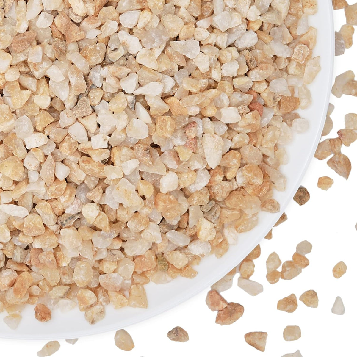 2.5 lbs Coarse Sand for Plants, Desert Silica Sand for Cactus - 2.5 Pounds / Gold Sand