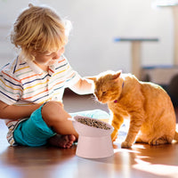 Hsei 6 Pcs Raised Cat Bowls Tilted Anti Vomit Pet Feeder - image 4