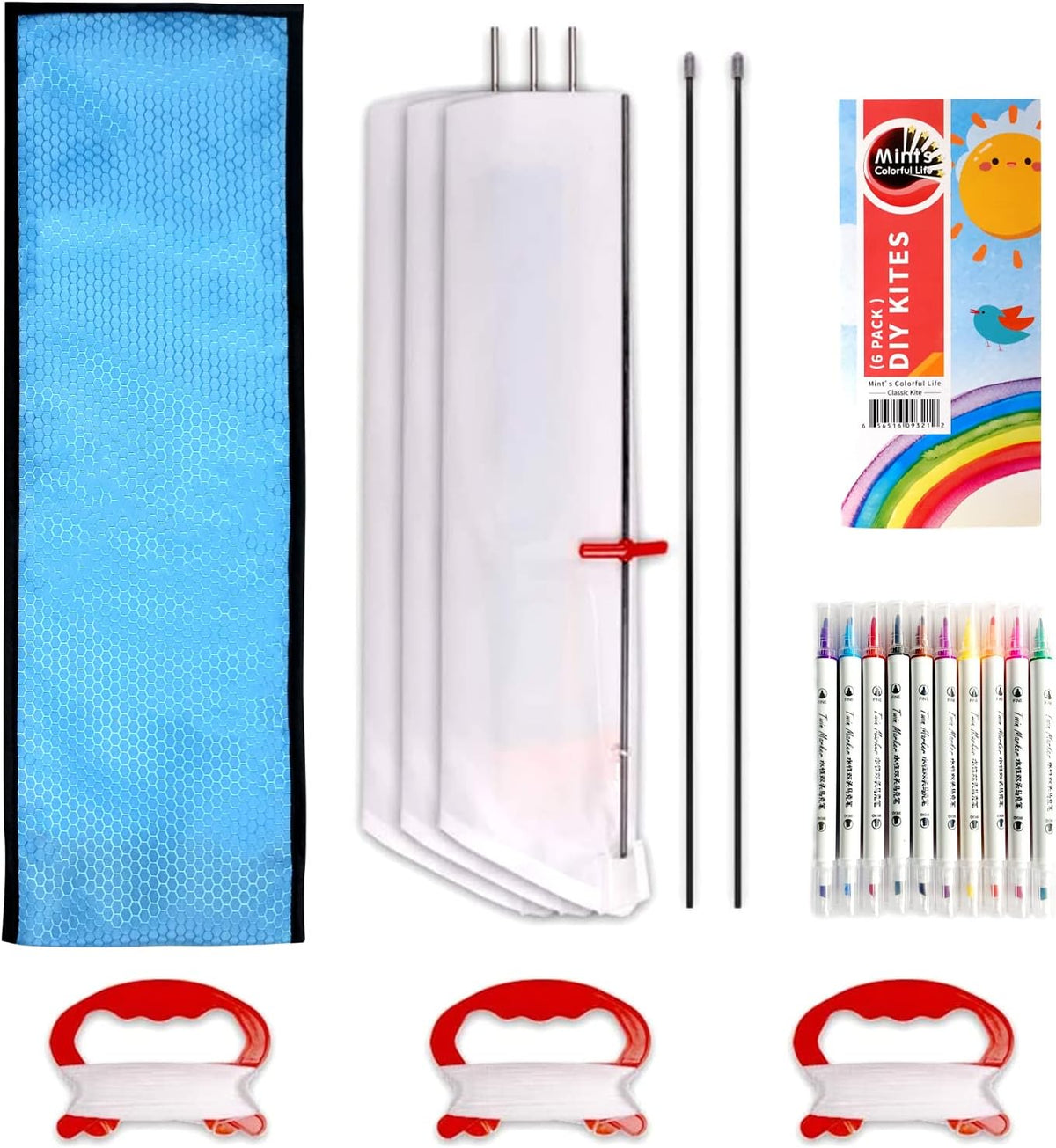 DIY Kites for Kids Kite Making Kit - 3 Pack - image 2