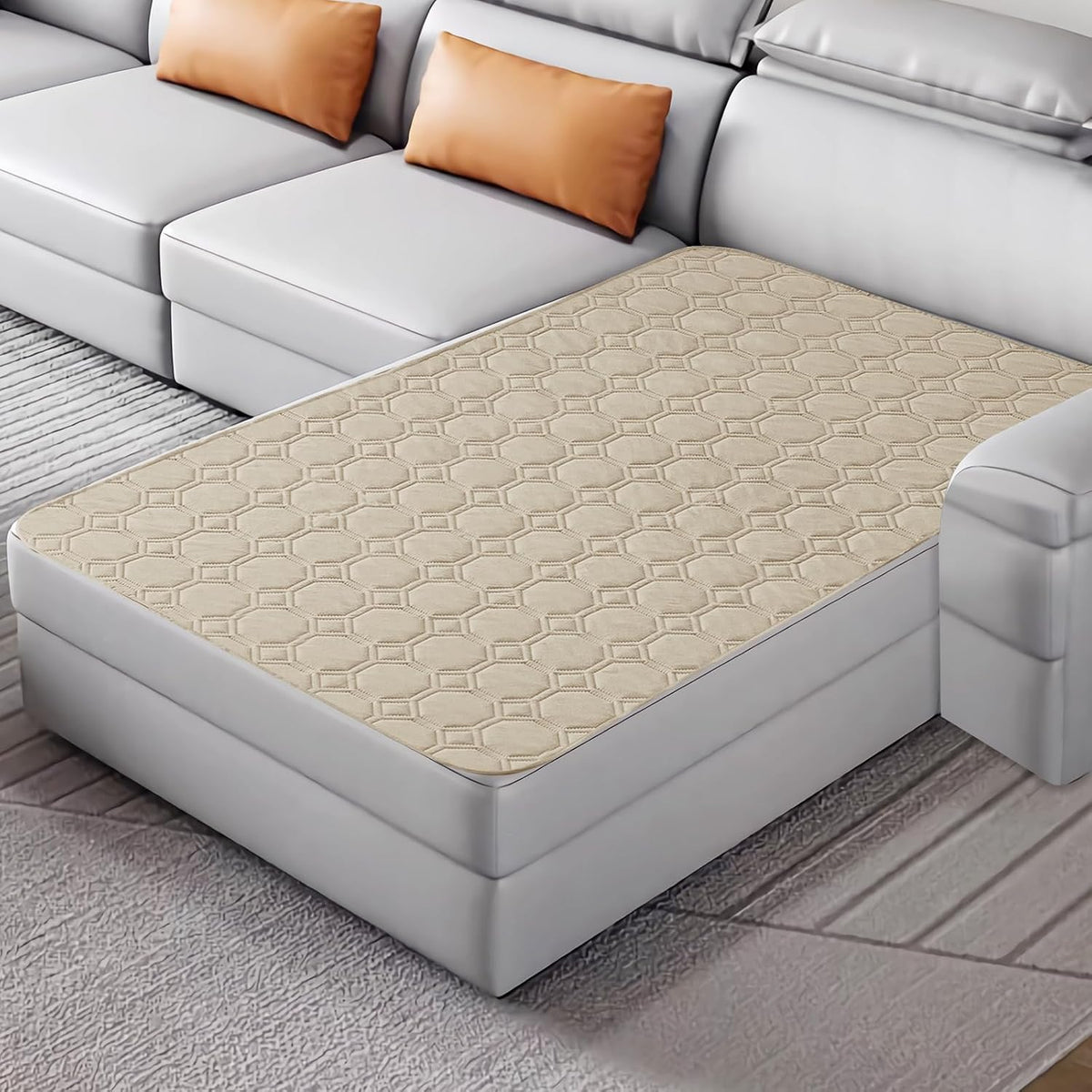 ZNSAYOTX Ultimate Cozy Blankets 100% Waterproof Sofa Mat Blanket - Khaki / 40x50 Inch