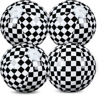 Hollowfly 12 Pack Checkered Flag Beach Balls Kids 7.87" - 11.8" / Checkered Flag / 2