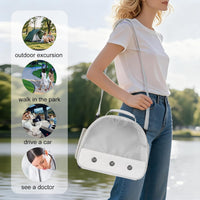 Bearded Dragon Travel Carrier, Lizards Carrier - Grey / Mesh Carrier - image 3