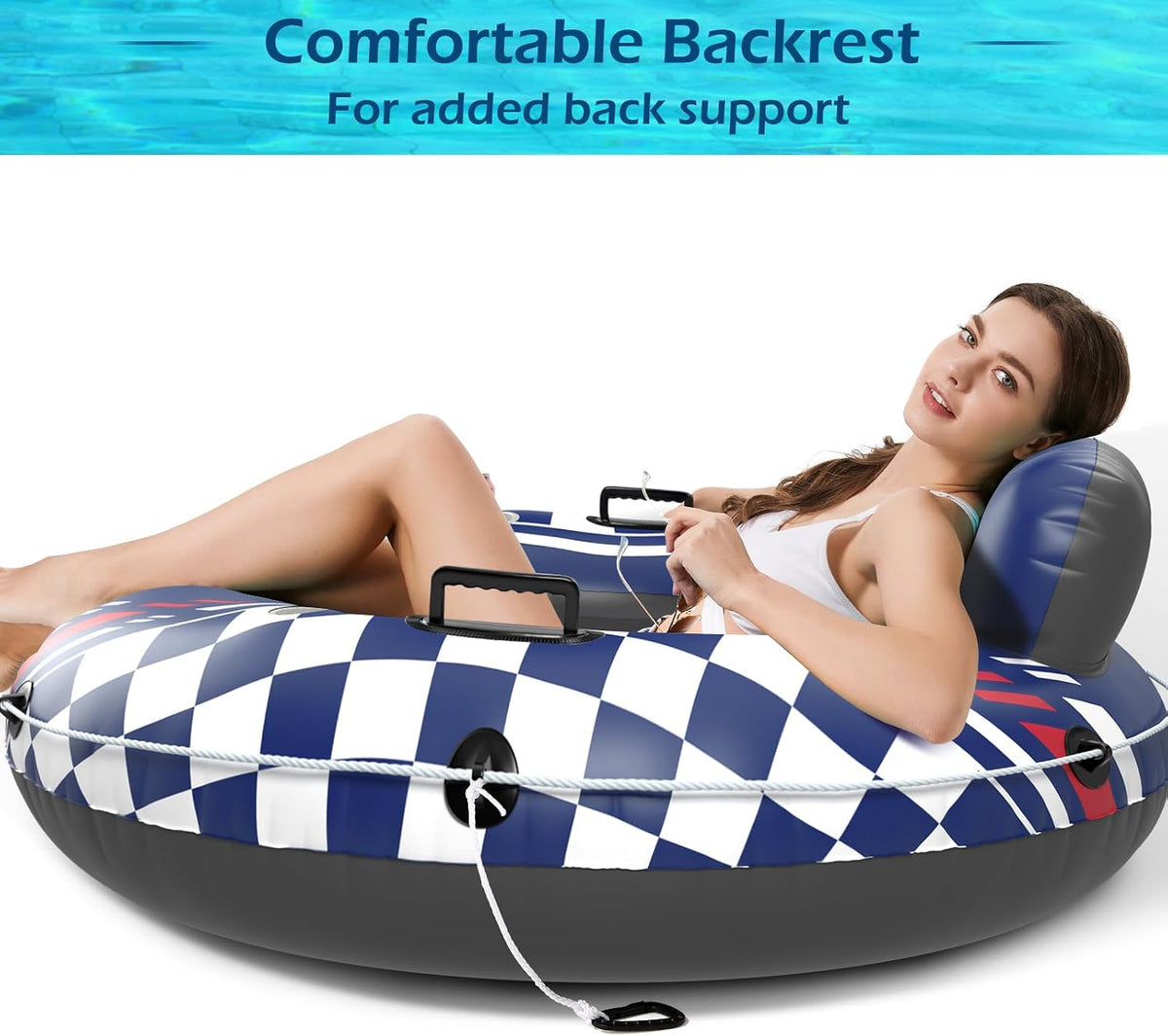 Jasonwell Inflatable River Tube Float - Large / Darkblue - image 3