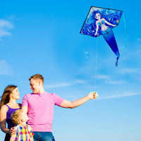Honbo large mermaid delta kite for kids and adults in bright colors - view 5