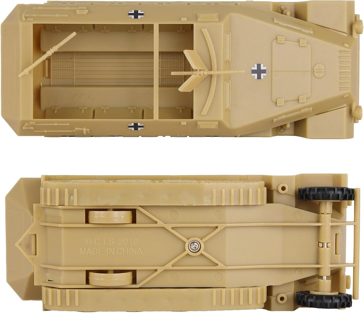 BMC Classic Toy Soldiers WW2 German Hanomag halftrack in gray plastic, 1:32 scale - view 9