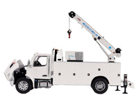 Peterbilt 536 Auto-Crane Titan85-Body HC14-Crane Work Truck with Miller EnPak White "Transport Series" 1/50 Diecast Model by Diecast Masters