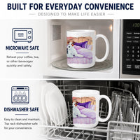 Fox Terrier Waiting on Mom Ceramic Coffee Mug 15 oz Decorative Large C Handle Mug Cup for Tea, Cocoa Hot Chocolate