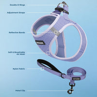 Best Pet Supplies Voyager Step-in Air All Weather Mesh Harness - Lavender / M (Chest: 16 - 18") - image 3
