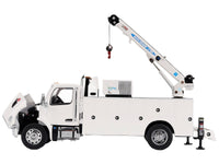 Peterbilt 536 Auto-Crane Titan 85-Body HC14-Crane Work Truck with Miller EnPak White "Transport Series" 1/50 Diecast Model by Diecast Masters