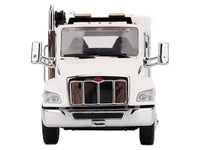 Peterbilt 536 Auto-Crane Titan 85-Body HC14-Crane Work Truck with Miller EnPak White "Transport Series" 1/50 Diecast Model by Diecast Masters