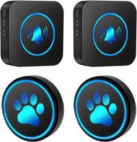 Dog Door Bell for Potty Training - 2Receivers+2Buttons