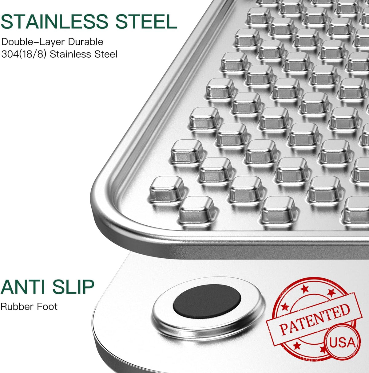 Lick Mat for Dogs & Cats, Double-Wall Stainless Steel - Large-1Pack - image 4