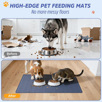 Large Dog Mats for Food and Water - Blue / 32"L x 24"W - image 3