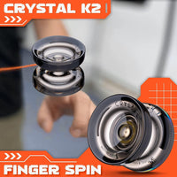 MAGICYOYO N11 Metal Yoyo Professional Responsive & Unresponsive Trick - N11 Blak Golden+K2 Black - image 4