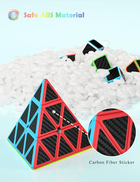 ROXENDA speed cube set with carbon fiber stickers - view 4