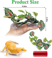 2 PCS Reptile Corner Branch - Green With Red - image 2