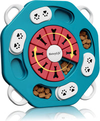 MateeyLife Dog Puzzle Toy, Puppy Enrichment Toys for IQ Training – Essentials for Dogs - L2, Blue