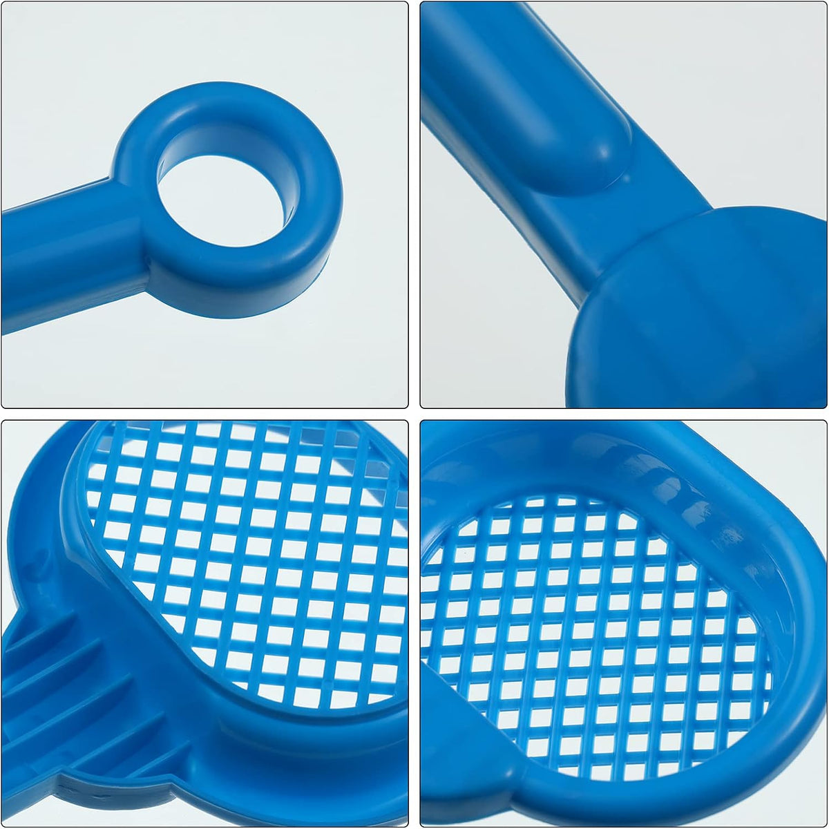 Skylety 8 Pcs Sand Shovels for Kids Beach Toys Plastic Rake Sifter - Fresh Style - image 3