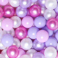 GOGOSO Ball Pits Balls for Toddlers Pack of 50 100 200 Plastics Shape - Pearl Purple Colors / 100 balls