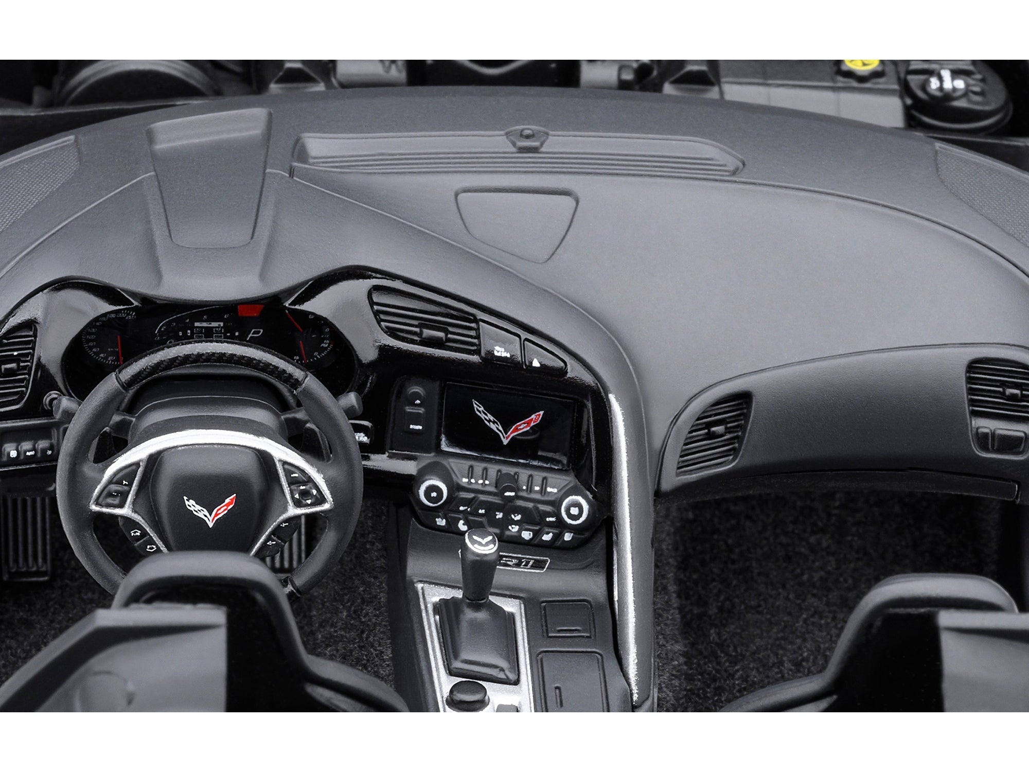 2019 Chevrolet Corvette C7 ZR1 Arctic White with Carbon Top 1/18 Model Car by Autoart