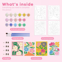 goldentime 3 Pack Kids Paint by Numbers Kit - Modern floval - image 2