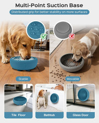 Dog Lick Bowl for Dogs S, Lick Mat, Dog Slow Feeder – Essentials for Dogs - Small / BlUE - image 2