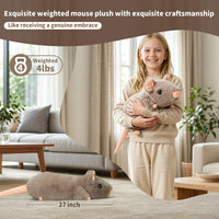 CSVBTRF Weighted Stuffed Animals - Gray Mouse - image 2